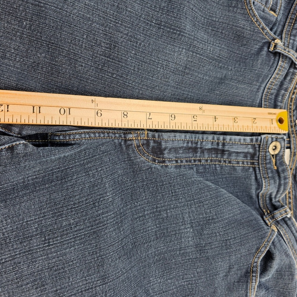 Chico's Platinum Tall Bootcut Jeans Women's Dark Wash Denim Stretch - Picture 7 of 9